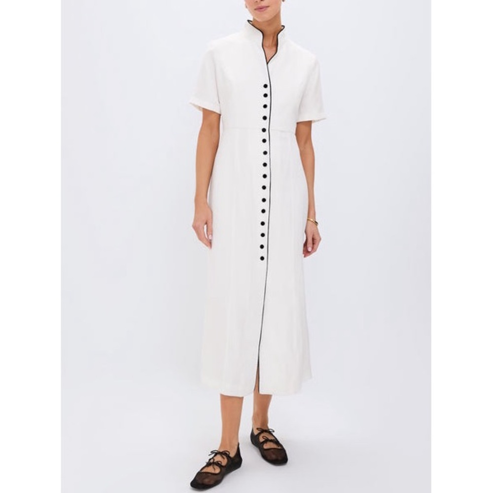 TUCKERNUCK
Ivory and Black Piped Etienne Dress